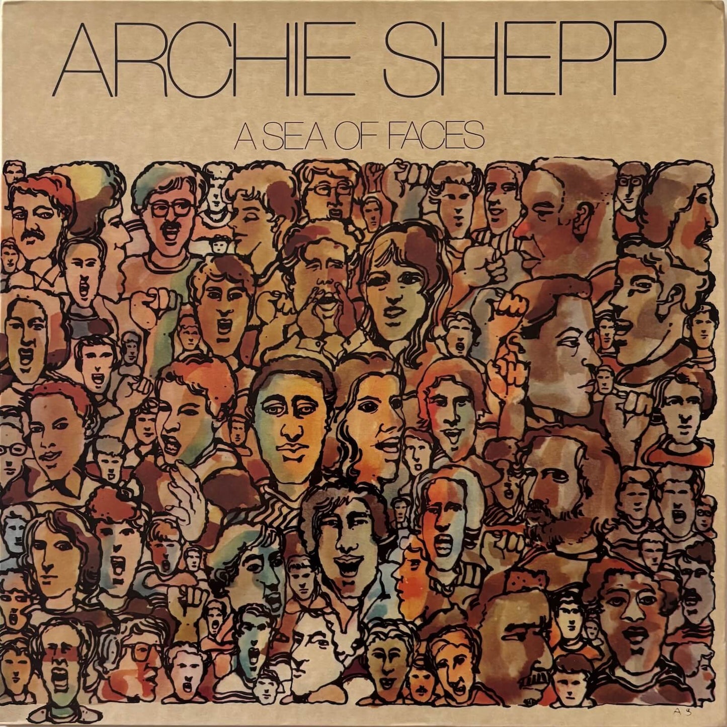 Archie Shepp - A Sea of Faces (1975 Italian Black Saint BSR 0002 Original Gatefold LP, First Pressing)