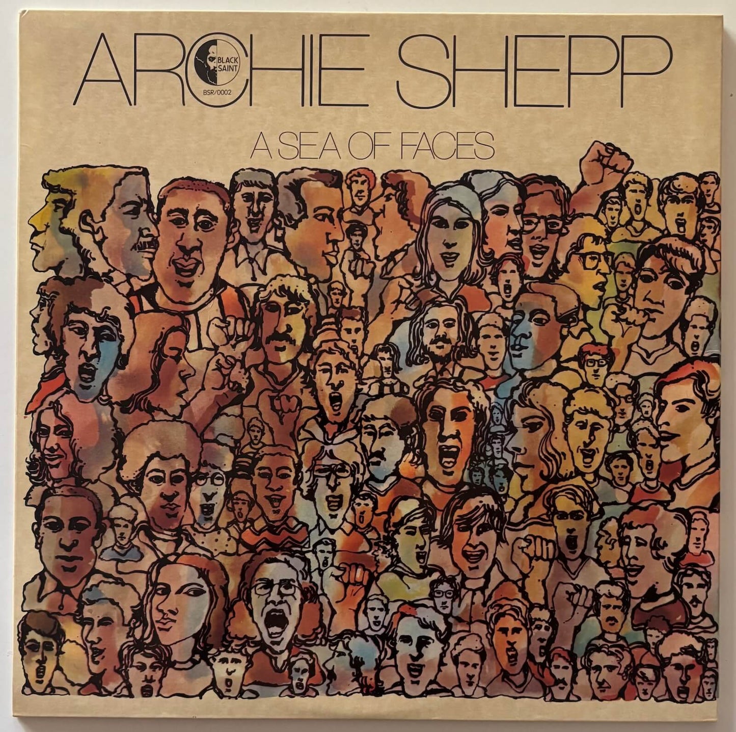 Archie Shepp - A Sea of Faces (1975 Italian Black Saint BSR 0002 Original Gatefold LP, First Pressing)