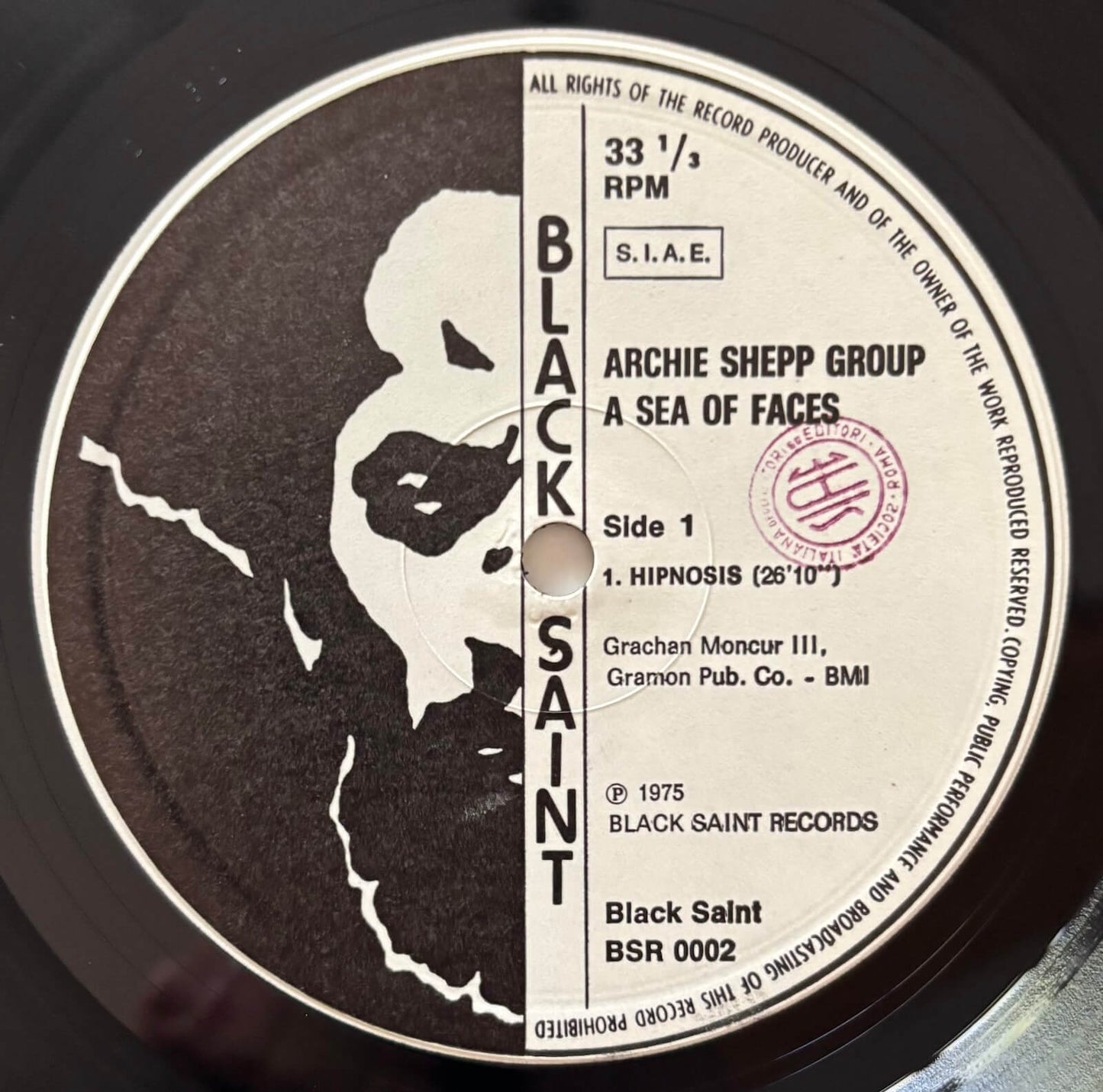 Archie Shepp - A Sea of Faces (1975 Italian Black Saint BSR 0002 Original Gatefold LP, First Pressing)