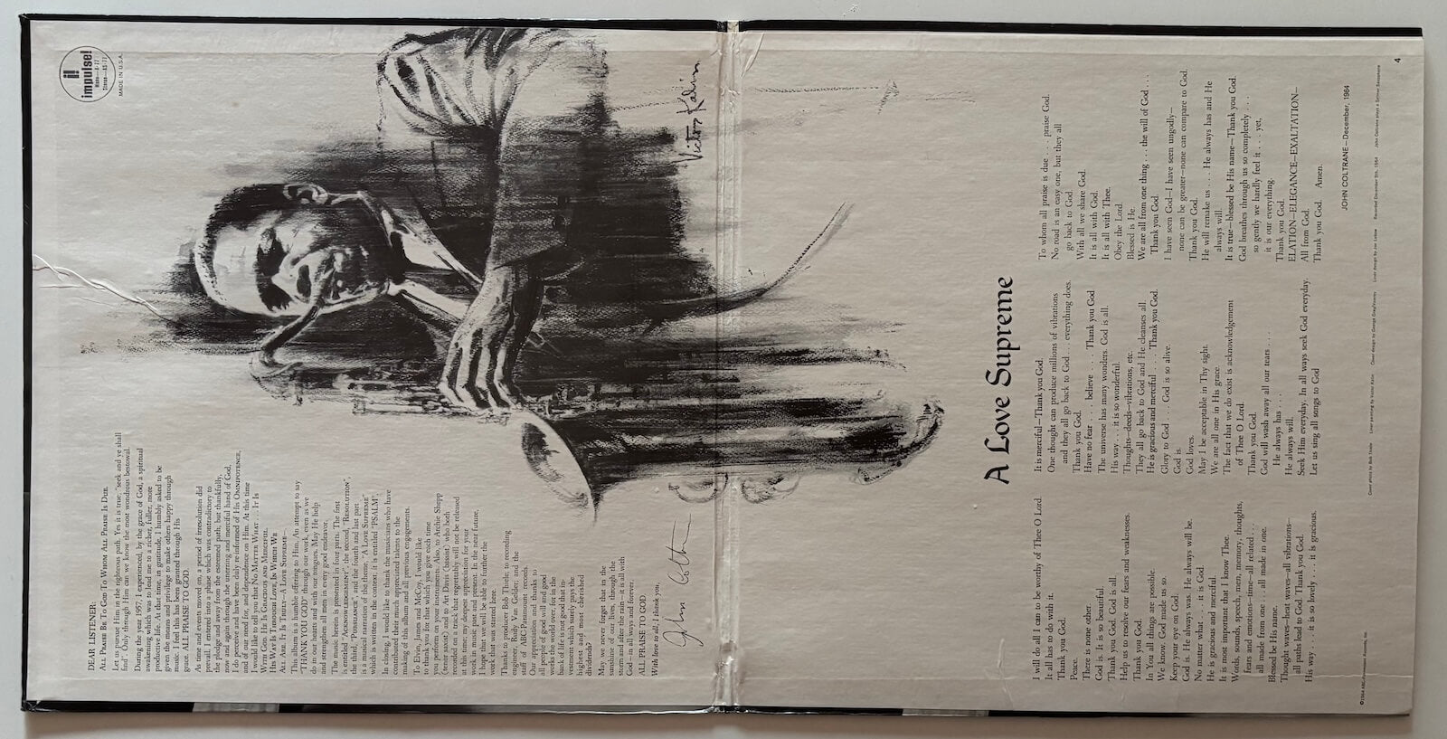 John Coltrane - A Love Supreme (1974 US ABC Impulse! Reissue A-77