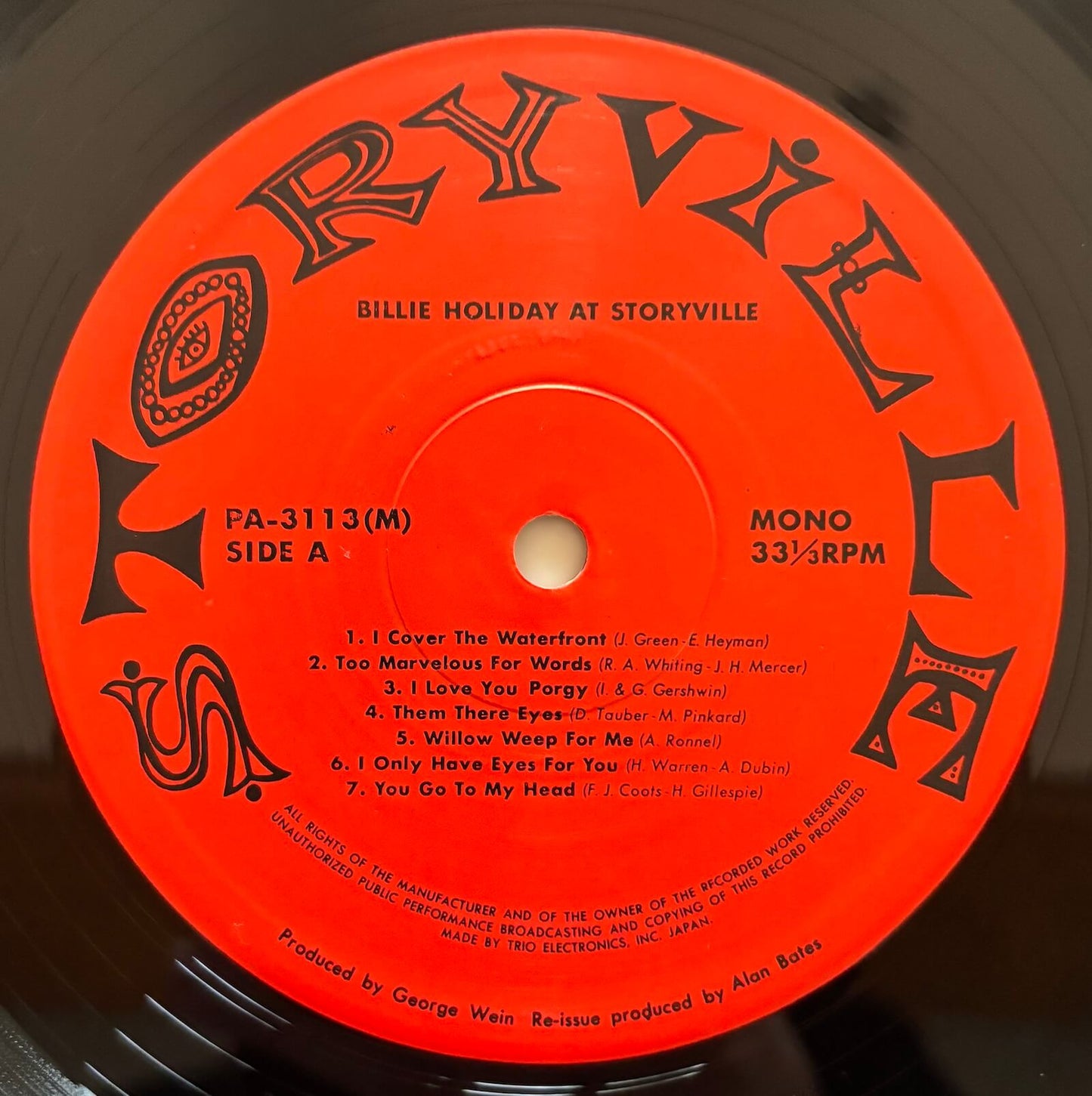 Billie Holiday – Billie Holiday at Storyville (1976 Storyville Japan LP Vinyl)