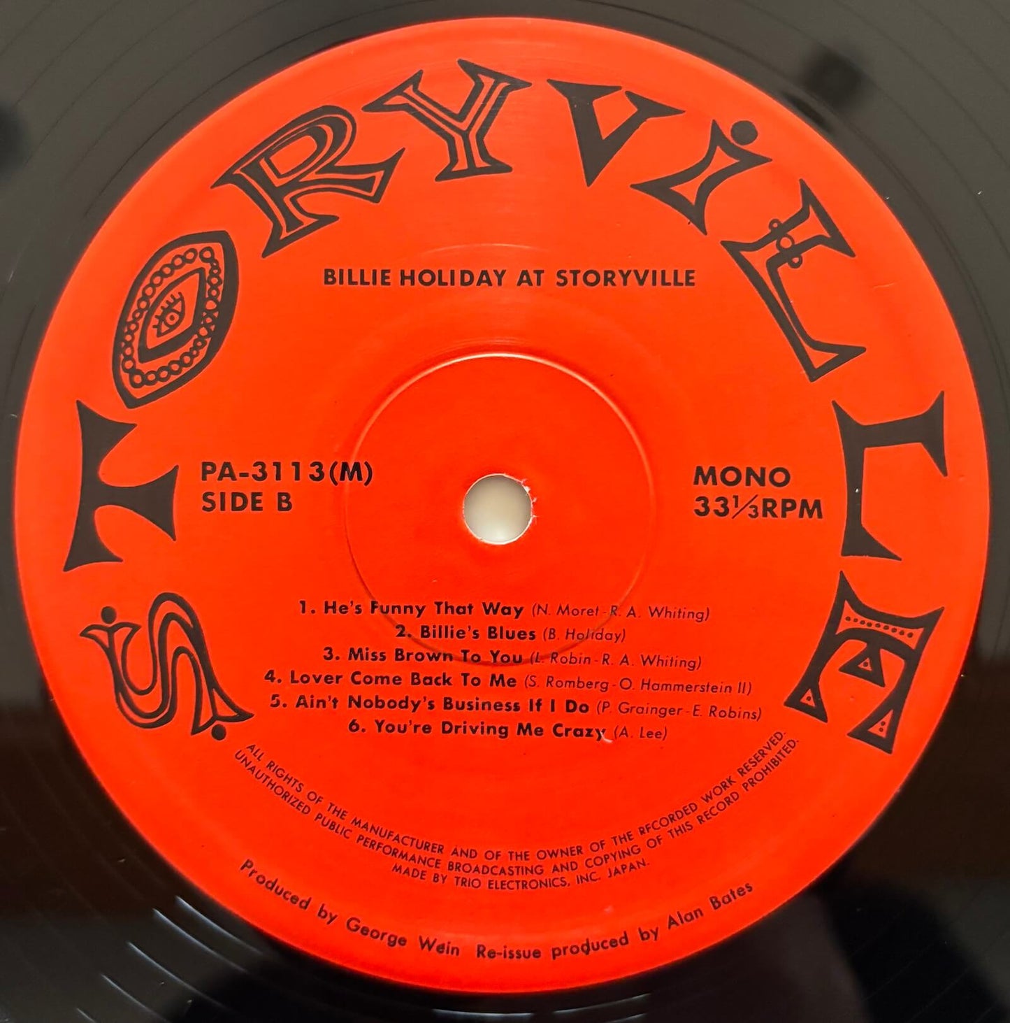 Billie Holiday – Billie Holiday at Storyville (1976 Storyville Japan LP Vinyl)