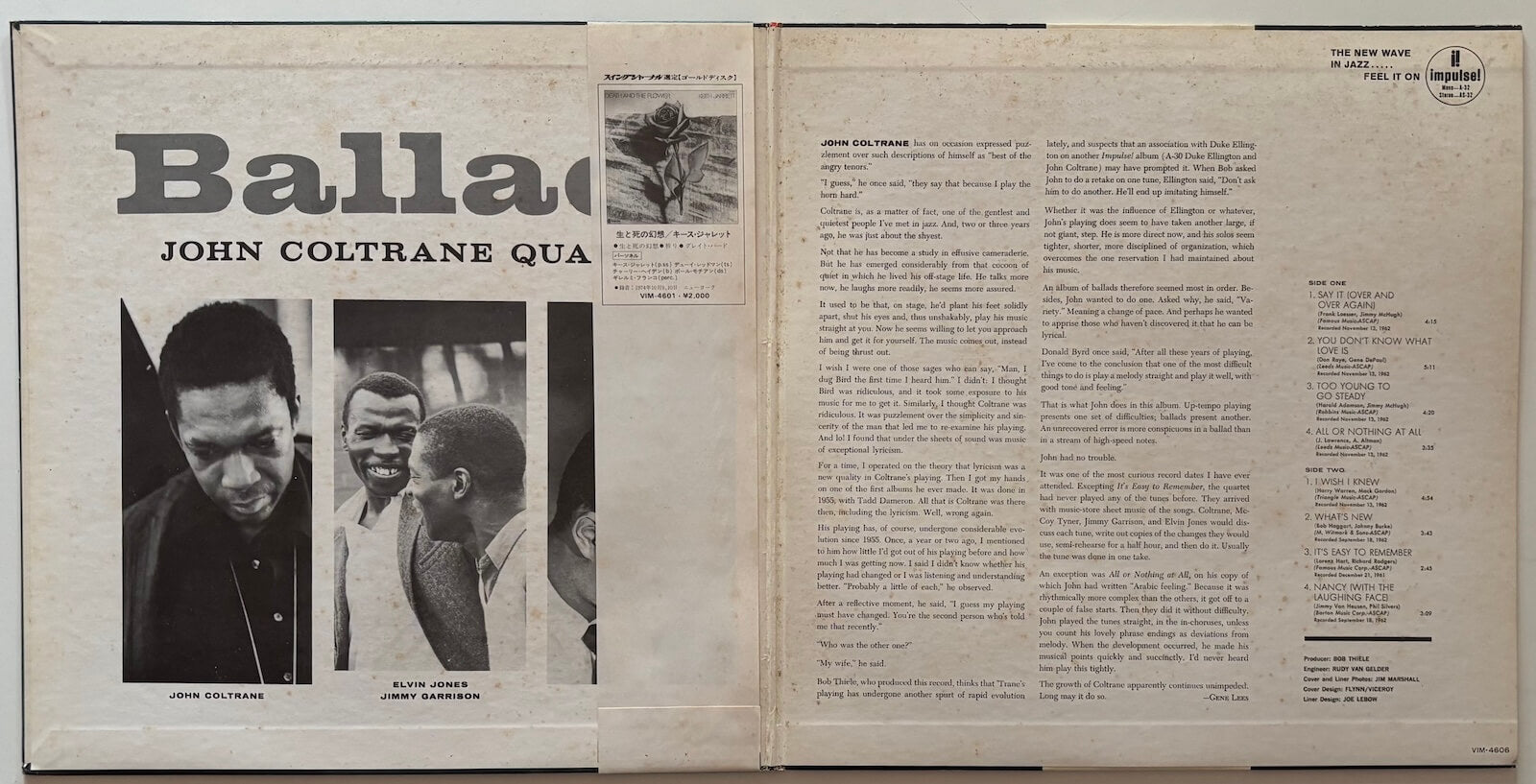 John Coltrane - Ballads (1980 Japanese Impulse! Gatefold LP