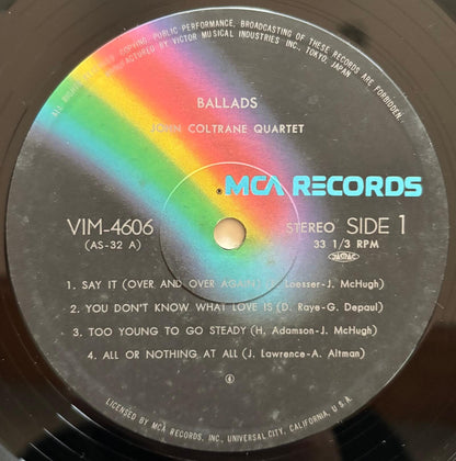 John Coltrane - Ballads (1980 Japanese Impulse! Gatefold LP)