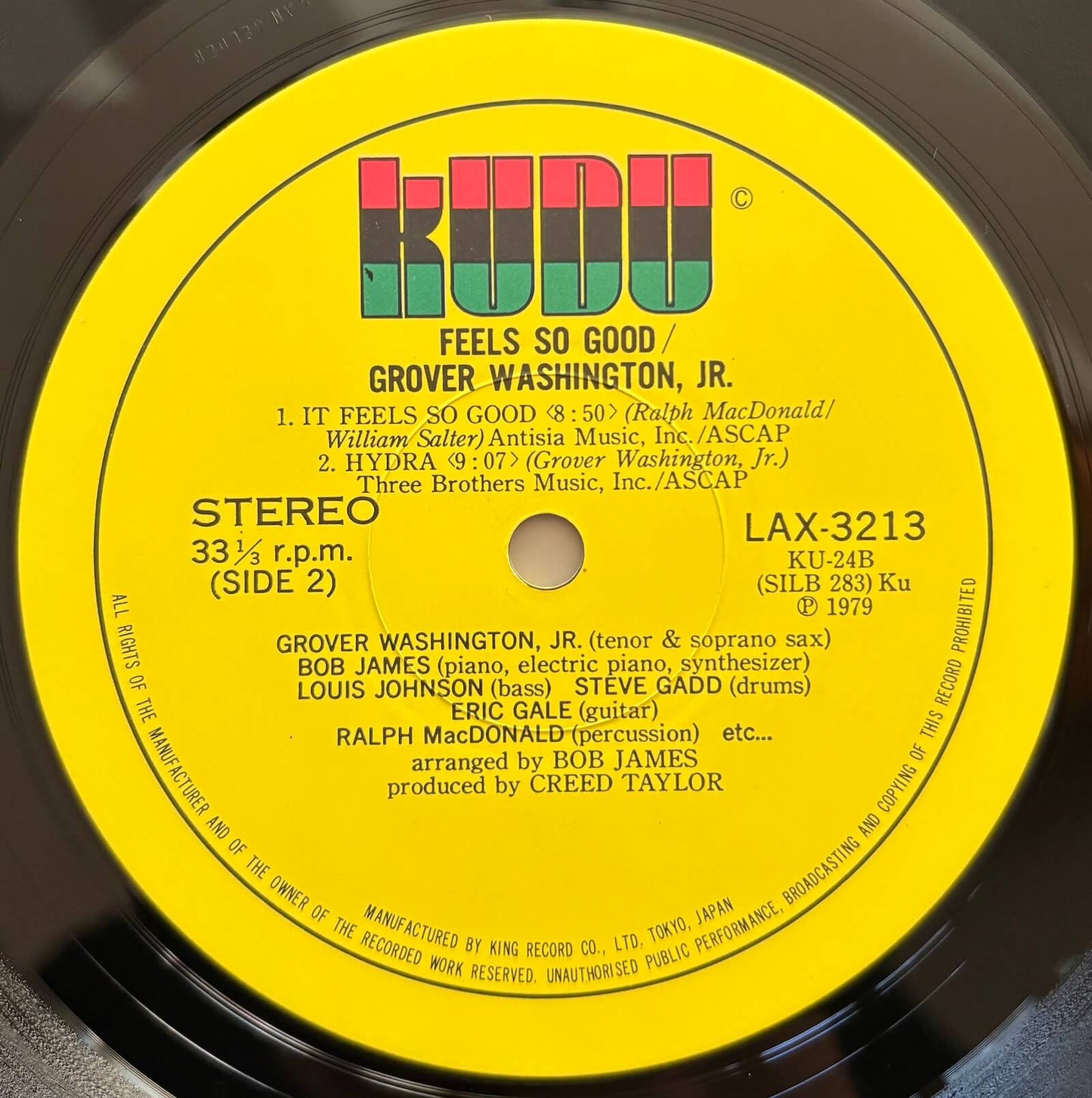Grover Washington Jr. - Feels So Good (1979 Japanese Kudu CTI Vinyl LP)