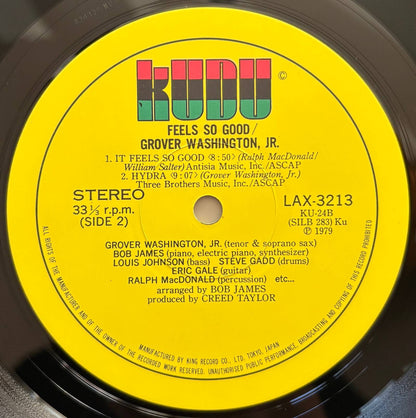 Grover Washington Jr. - Feels So Good (1979 Japanese Kudu CTI Vinyl LP)