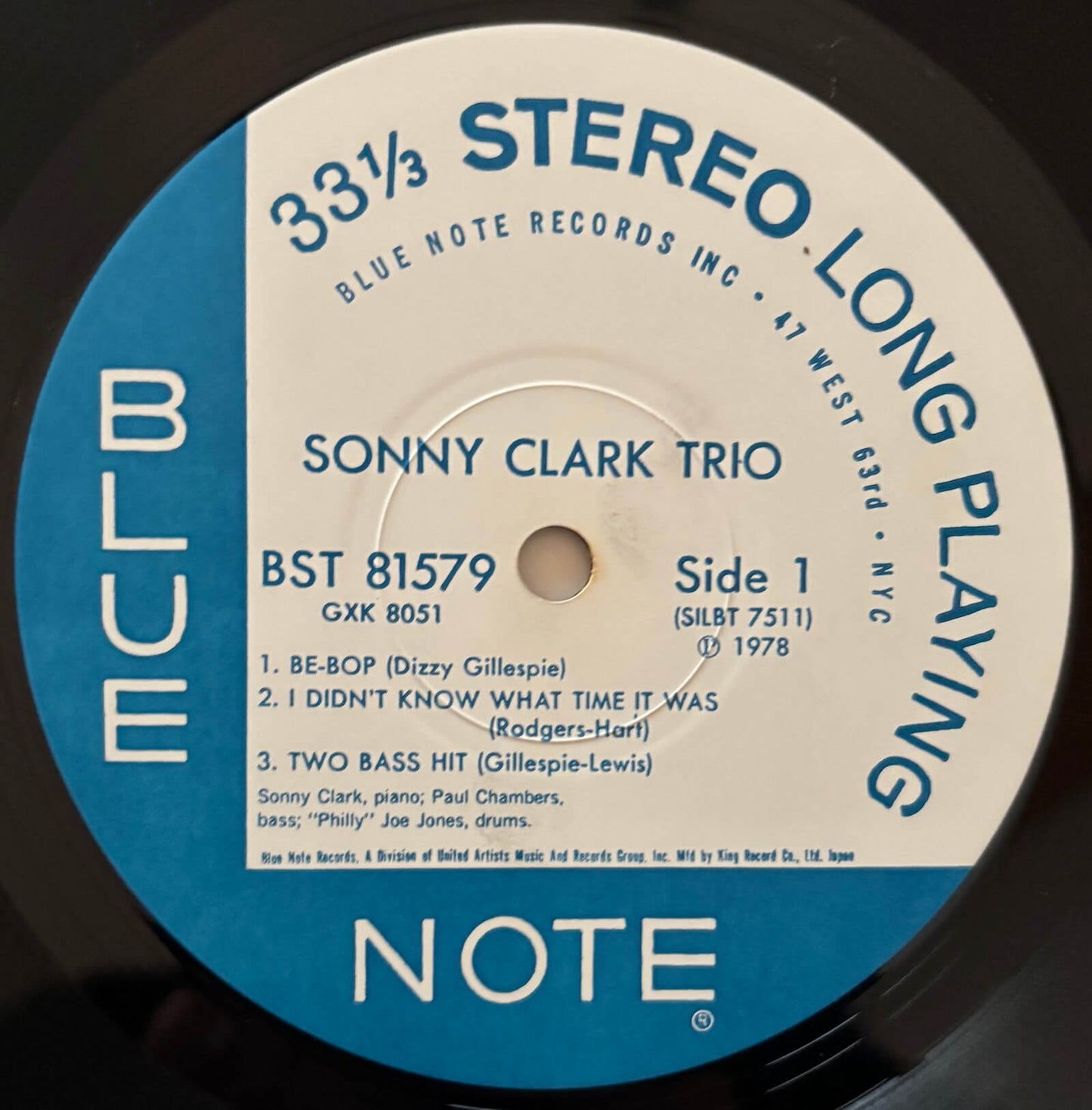 Sonny Clark Trio - Sonny Clark Trio (1978 Japanese Blue Note Stereo LP)