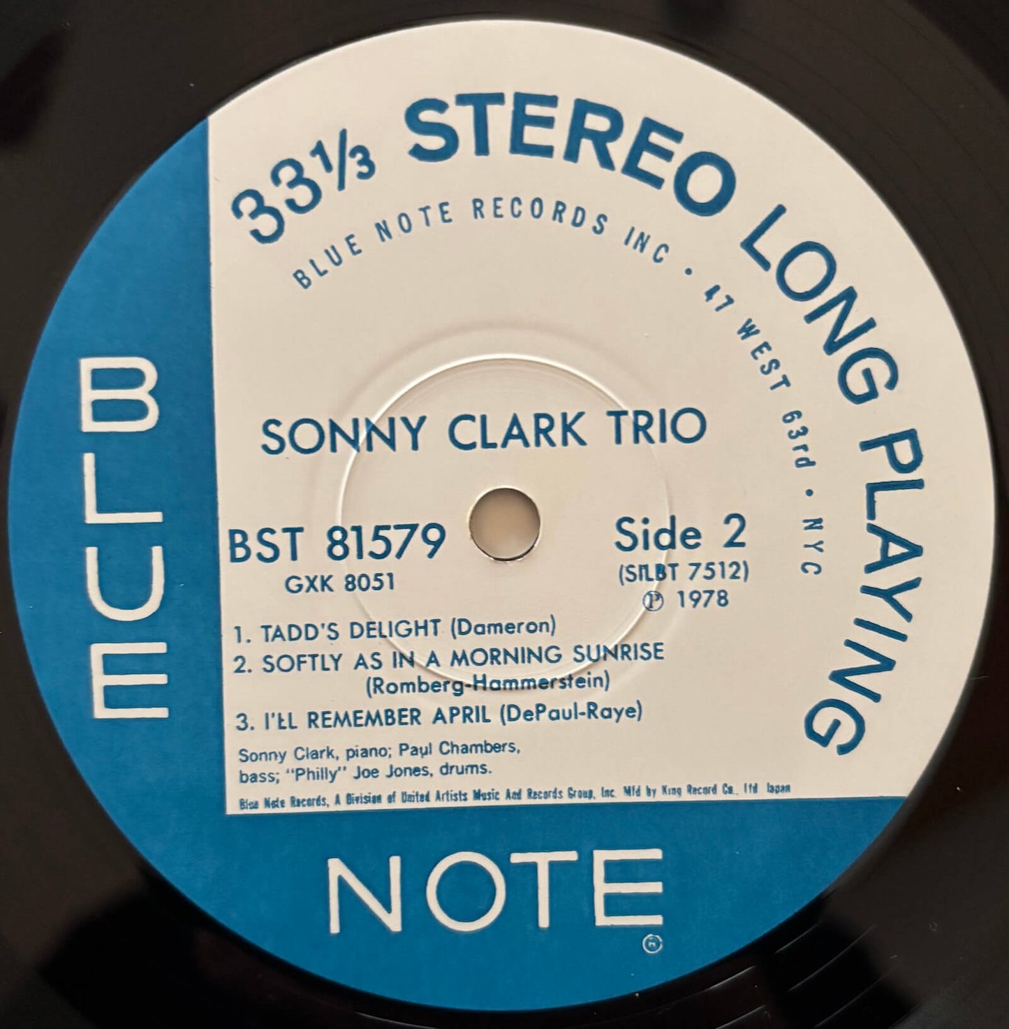 Sonny Clark Trio - Sonny Clark Trio (1978 Japanese Blue Note Stereo LP)