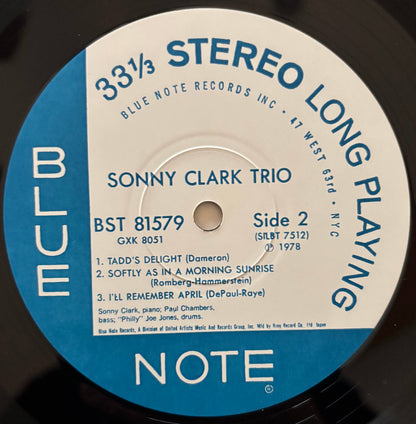 Sonny Clark Trio - Sonny Clark Trio (1978 Japanese Blue Note Stereo LP)