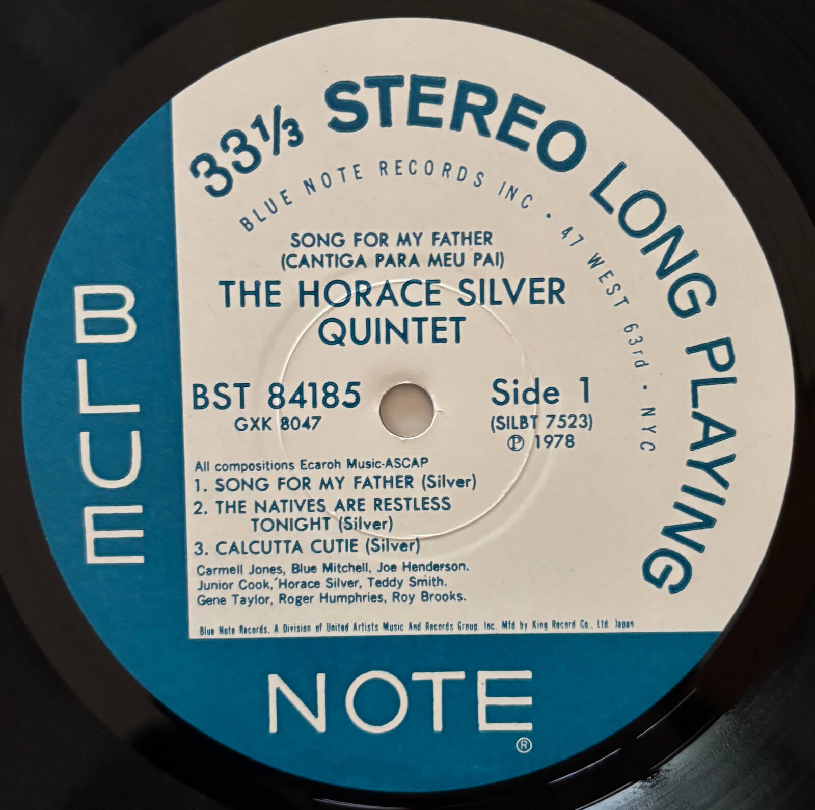 Horace Silver - Song for My Father (1978 Japanese Blue Note GXK