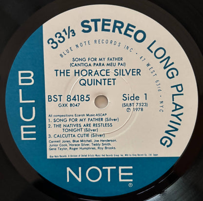 Horace Silver - Song for My Father (1978 Japanese Blue Note GXK 8047 LP)