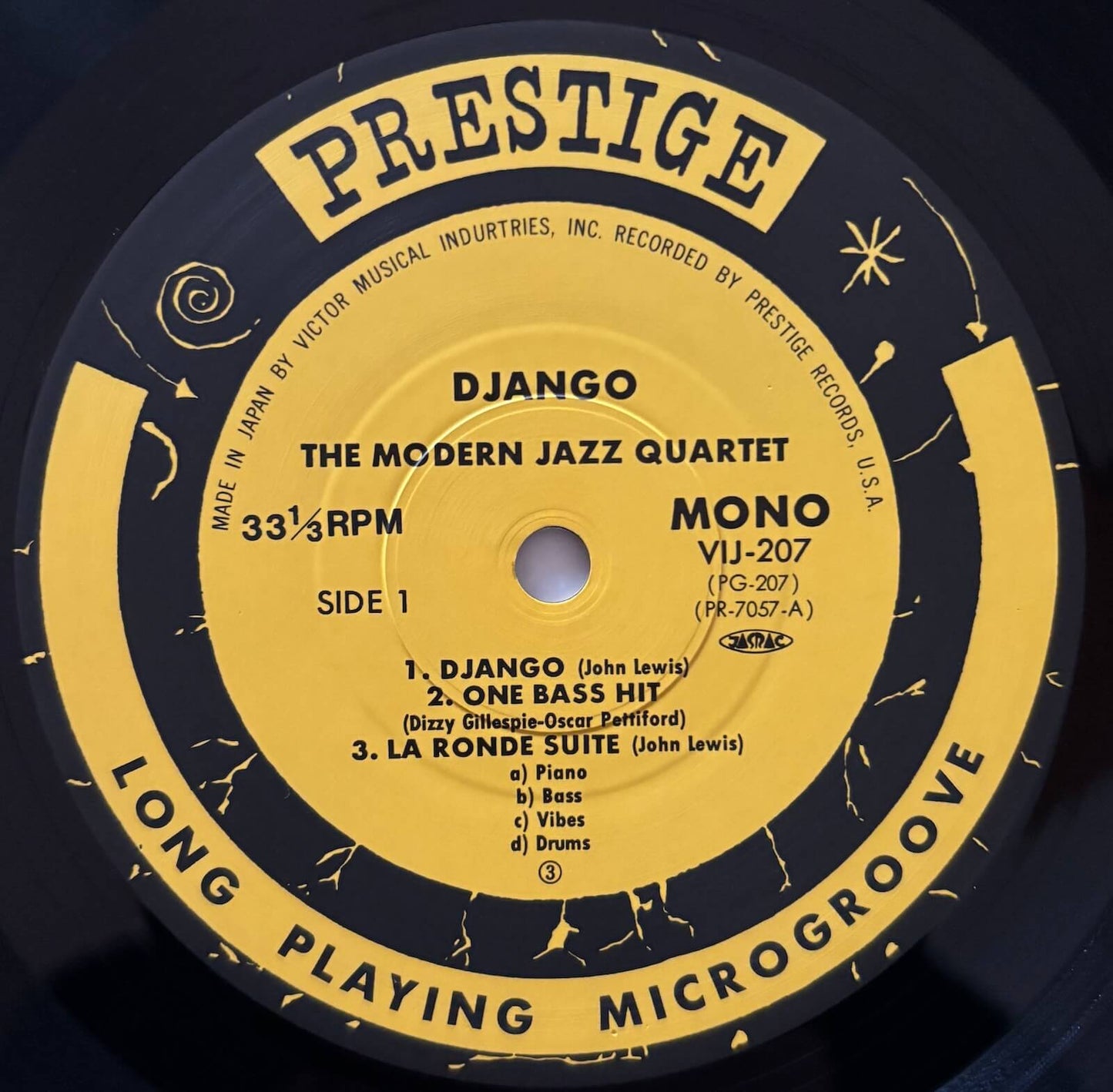 The Modern Jazz Quartet – Django (1984 Japanese Prestige Mono LP)