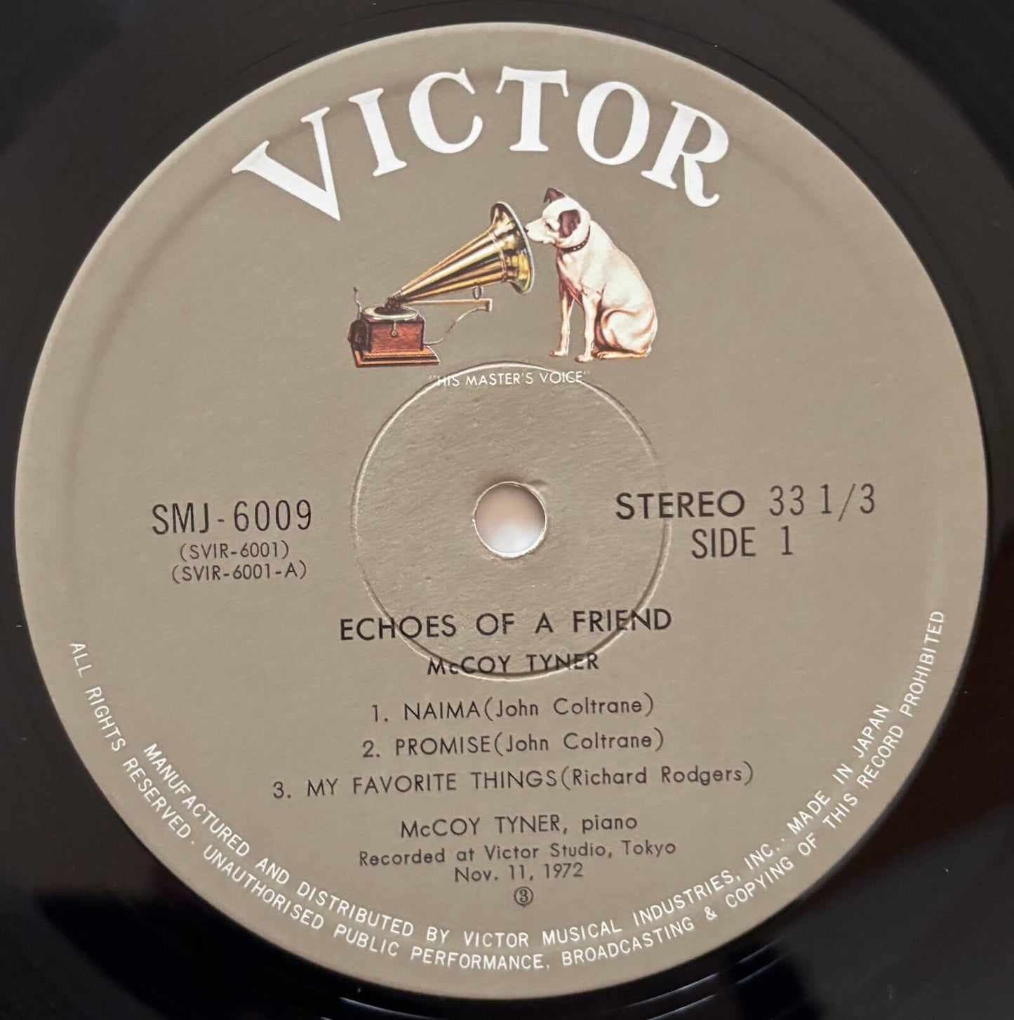 McCoy Tyner - Echoes of a Friend (1972 Japanese JVC Vinyl LP)