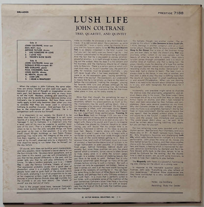 John Coltrane - Lush Life (1975 Japanese Prestige Mono LP)