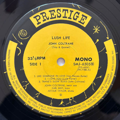 John Coltrane - Lush Life (1975 Japanese Prestige Mono LP)