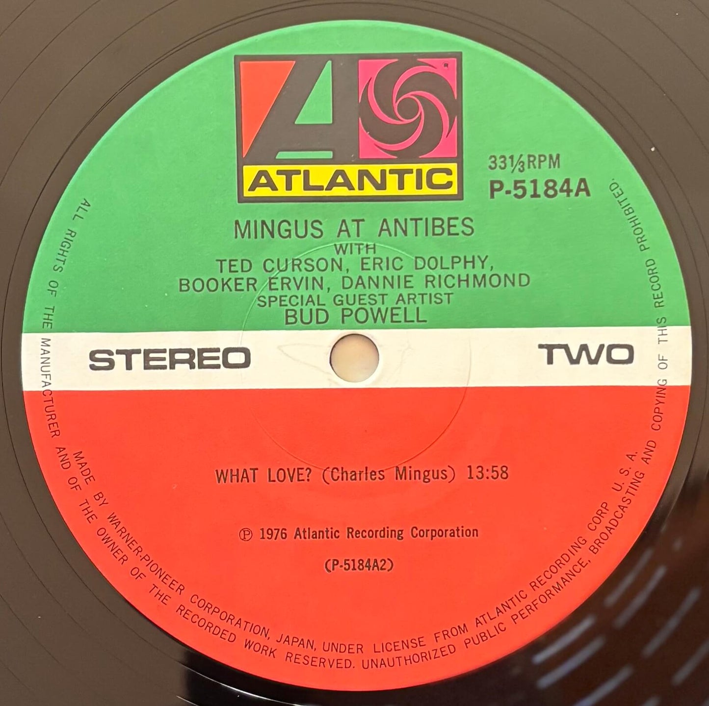 Charles Mingus - Mingus at Antibes (1979 Japanese Atlantic Gatefold 2LP)