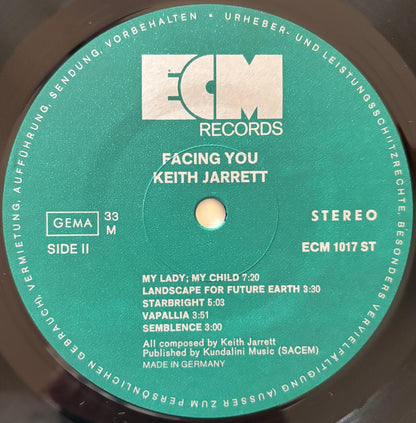 Keith Jarrett - Facing You (1972 German ECM Original LP)
