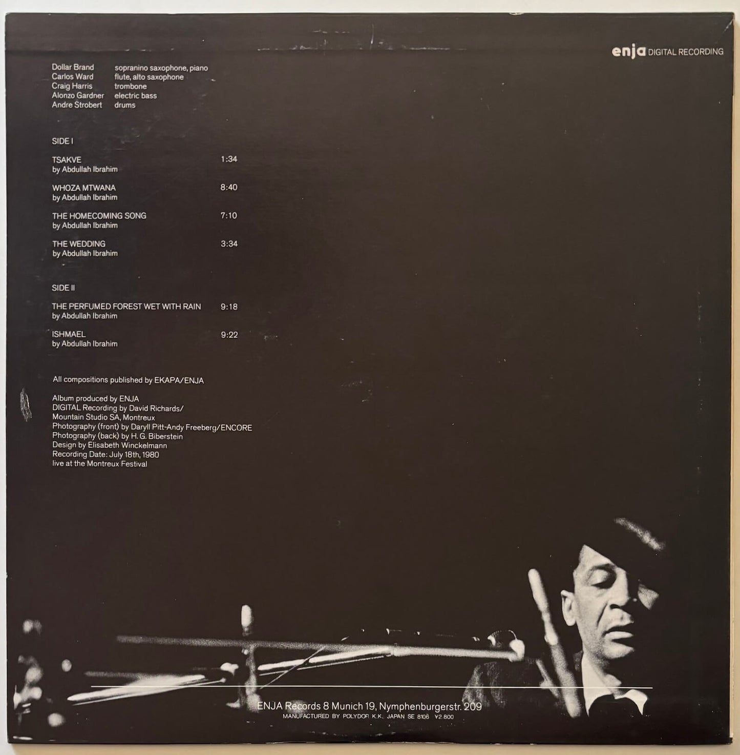 Dollar Brand (Abdullah Ibrahim) - At Montreux (1981 Japanese Enja Vinyl LP)