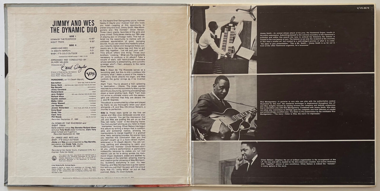 Jimmy Smith and Wes Montgomery - Dynamic Duo (1967 US Verve Gatefold LP)