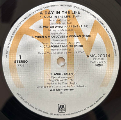 Wes Montgomery - A Day In The Life (1981 Japanese A&M Vinyl LP)