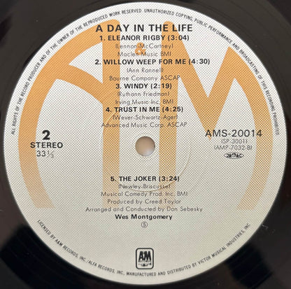 Wes Montgomery - A Day In The Life (1981 Japanese A&M Vinyl LP)