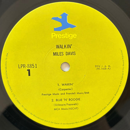 Miles Davis - Walkin' (1973 Japanese Prestige Mono LP)