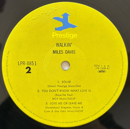 Miles Davis - Walkin' (1973 Japanese Prestige Mono LP)