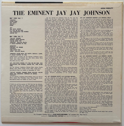 J.J. Johnson - The Eminent Jay Jay Johnson Volume 1 (1983 Japanese Blue Note Mono LP)