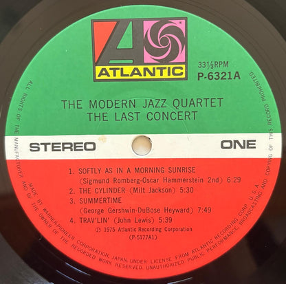 The Modern Jazz Quartet - The Last Concert (1975 Japanese Atlantic Gatefold 2LP)