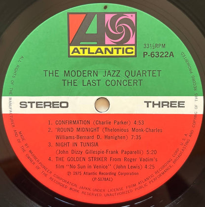The Modern Jazz Quartet - The Last Concert (1975 Japanese Atlantic Gatefold 2LP)