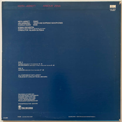 Keith Jarrett - Arbour Zena (1976 Japanese ECM / Trio Records Stereo LP)