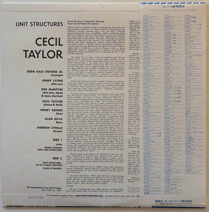 Cecil Taylor - Unit Structures (1980 Japanese Blue Note Stereo LP)