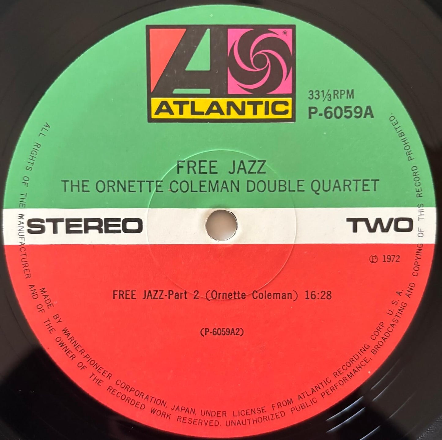 Ornette Coleman Double Quartet - Free Jazz (1972 Japanese Atlantic Stereo Gatefold LP)