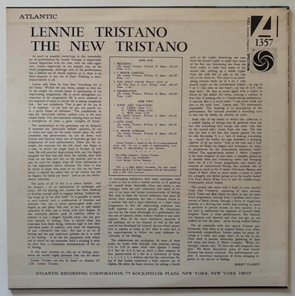 Lennie Tristano - The New Tristano (1977 Japanese Atlantic Stereo LP)
