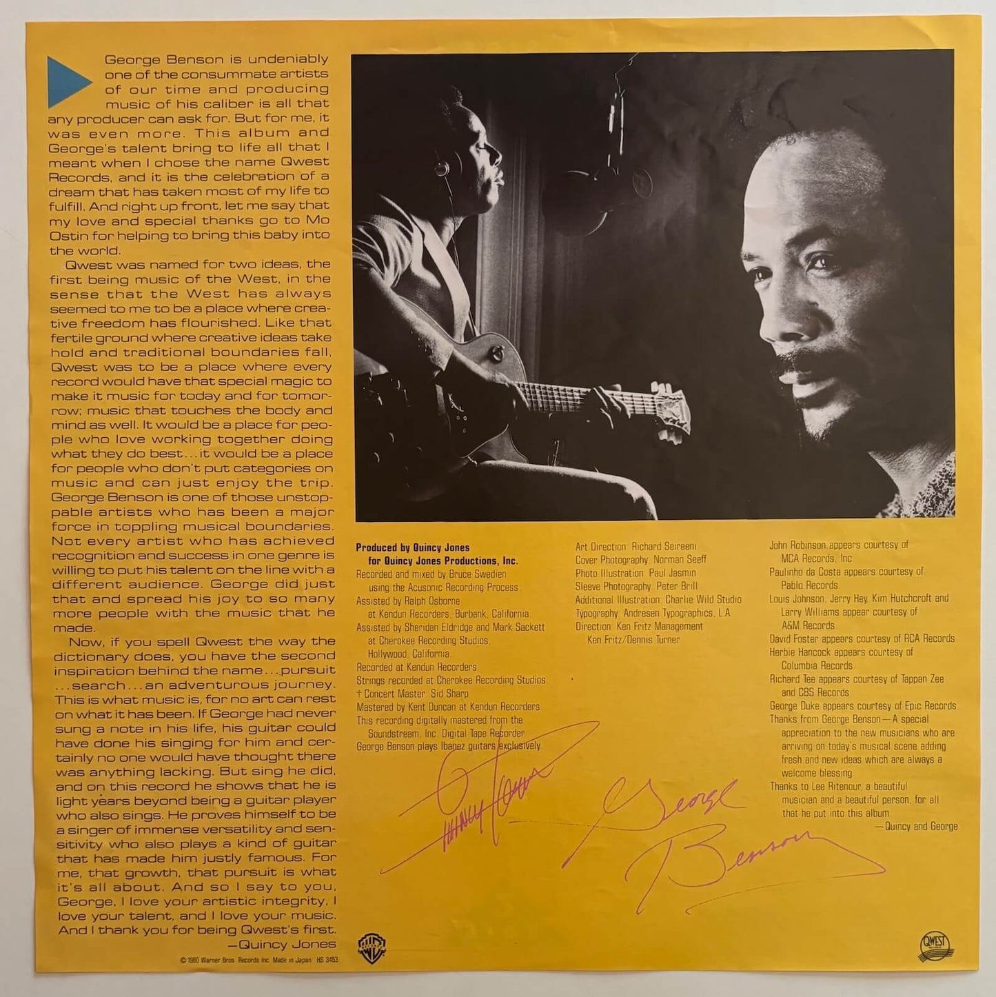 George Benson - Give Me the Night (1980 Japanese Warner Bros. Stereo LP)