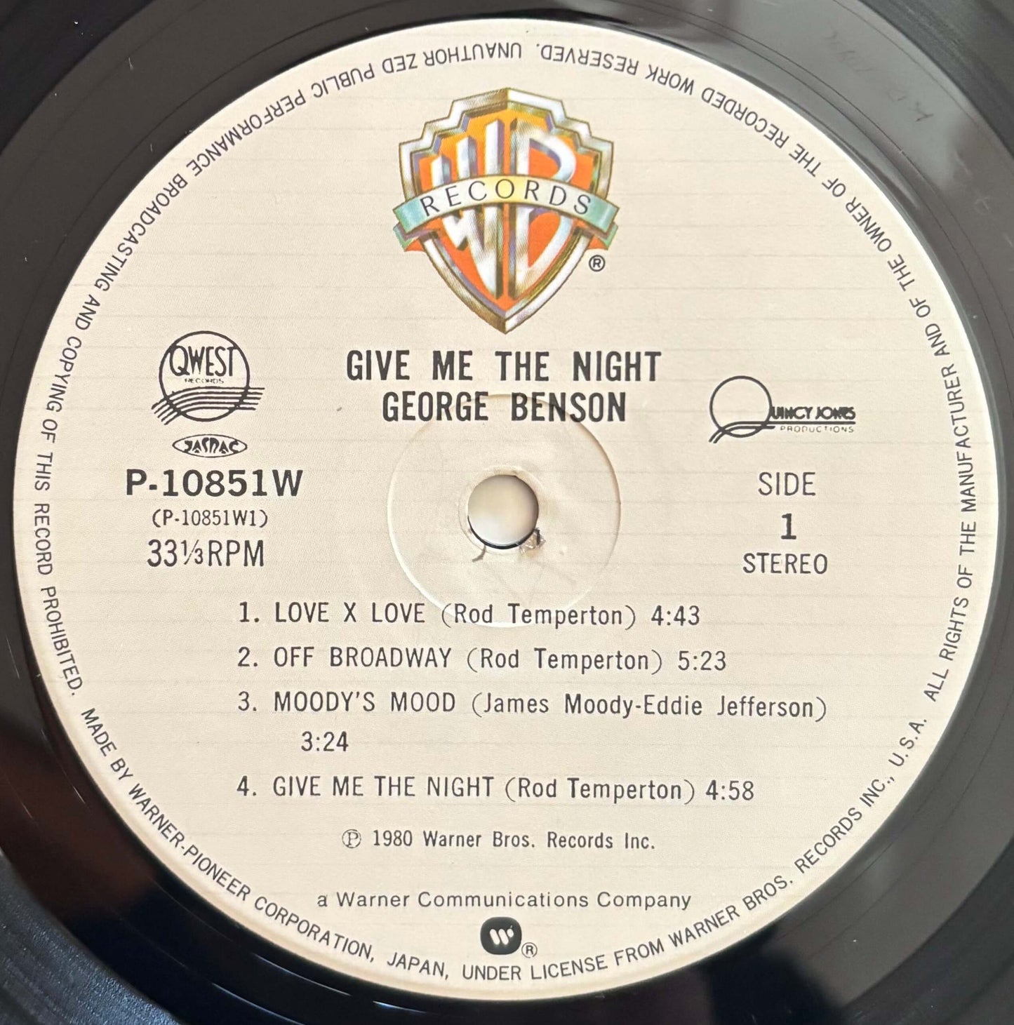 George Benson - Give Me the Night (1980 Japanese Warner Bros. Stereo LP)