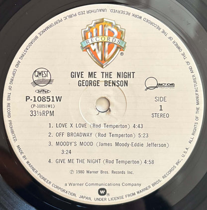 George Benson - Give Me the Night (1980 Japanese Warner Bros. Stereo LP)