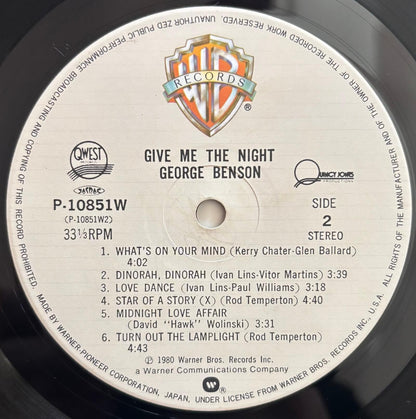 George Benson - Give Me the Night (1980 Japanese Warner Bros. Stereo LP)