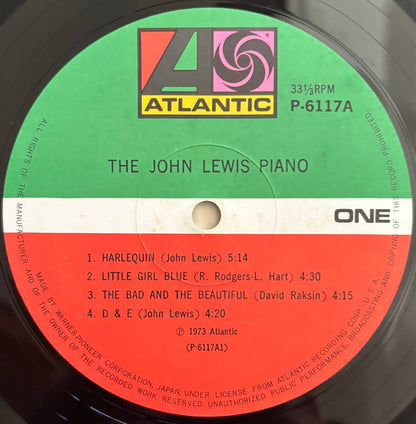 John Lewis - The John Lewis Piano (1973 Japanese Atlantic Mono LP)