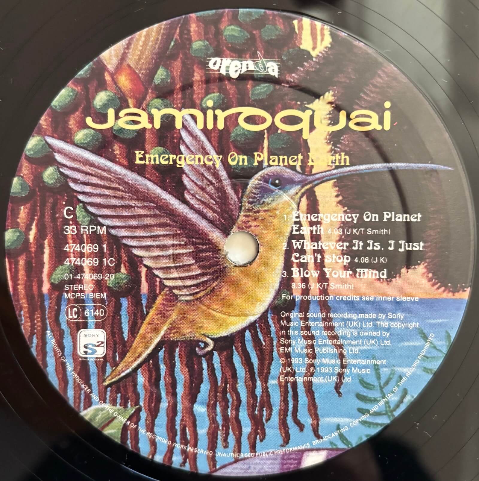 Jamiroquai - Emergency on Planet Earth (1993 UK Sony Soho Square