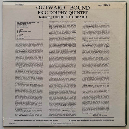 Eric Dolphy Quintet - Outward Bound (1976 Japanese New Jazz Stereo LP)