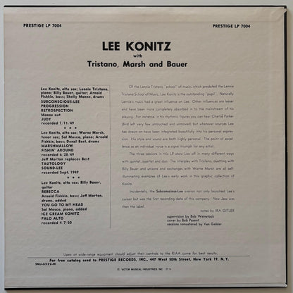 Lee Konitz - Subconscious-Lee (1976 Japanese Prestige Mono LP)