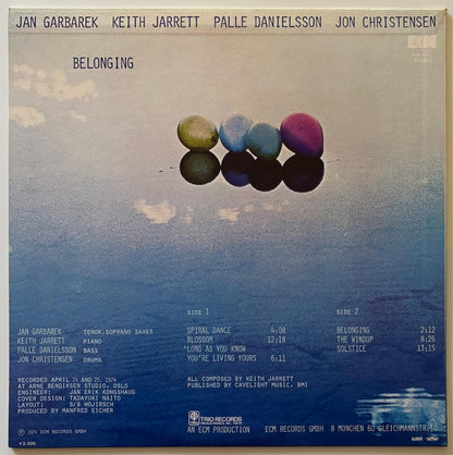 Jan Garbarek / Keith Jarrett / Palle Danielsson / Jon Christensen - Belonging (1974 ECM Vinyl LP)