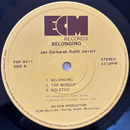 Jan Garbarek / Keith Jarrett / Palle Danielsson / Jon Christensen - Belonging (1974 ECM Vinyl LP)