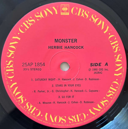 Herbie Hancock - Monster (1980 Japanese CBS/Sony Vinyl LP)