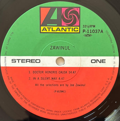 Joe Zawinul - Zawinul (1981 Japanese Atlantic Vinyl LP)