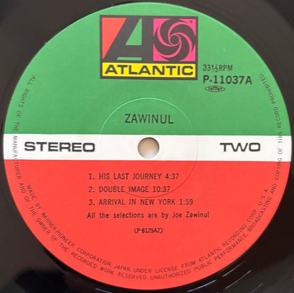 Joe Zawinul - Zawinul (1981 Japanese Atlantic Vinyl LP)