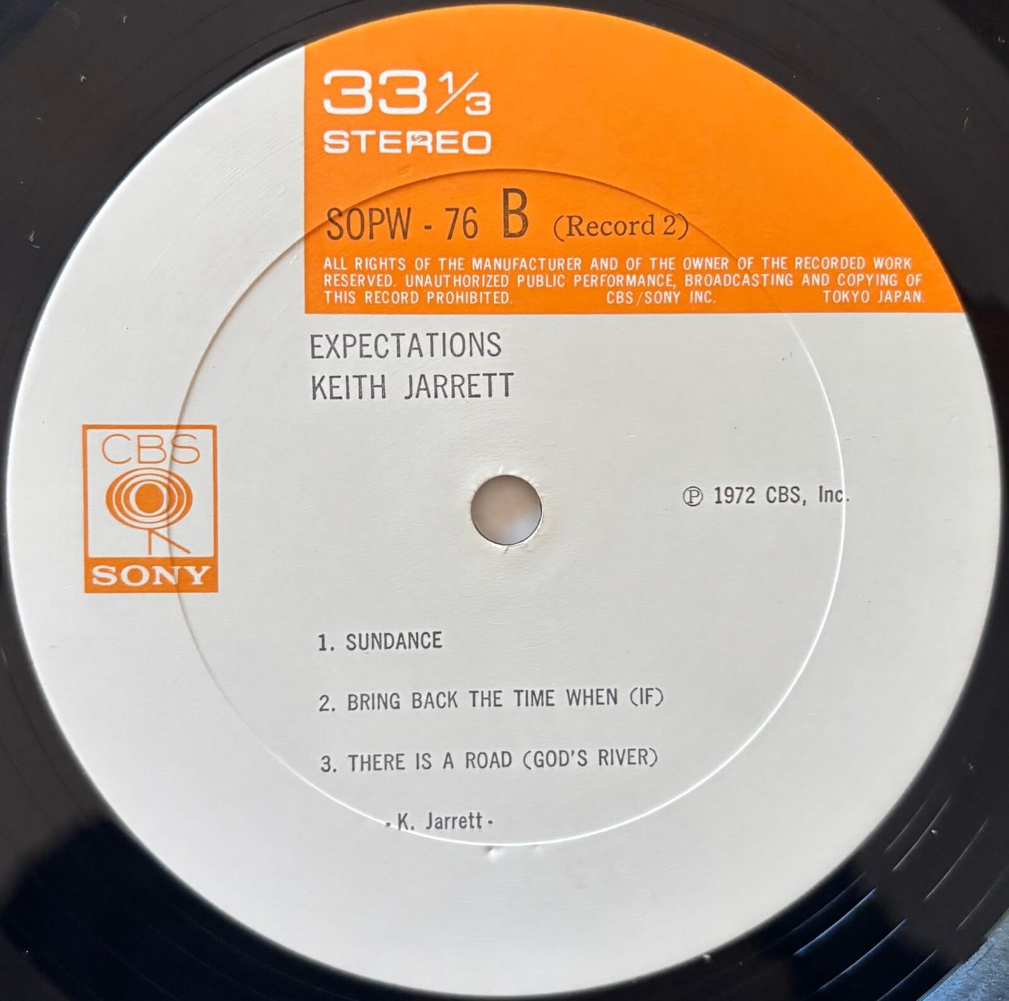 Keith Jarrett - Expectations (1972 Japanese CBS/Sony Vinyl 2LP)