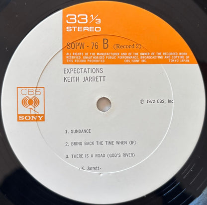 Keith Jarrett - Expectations (1972 Japanese CBS/Sony Vinyl 2LP)