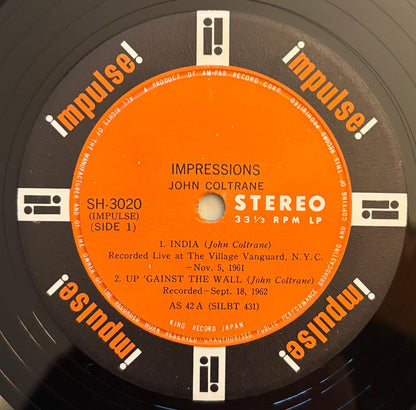 John Coltrane - Impressions (1964 Japanese Impulse! Vinyl LP)
